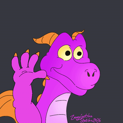 Purple Dragon Says Imagination Station 2026 GIF