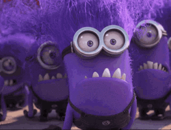 Purple Evil Minions Screaming