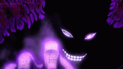 Purple Eye On Hand Anime GIF