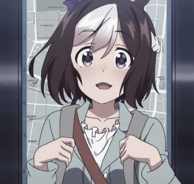 Purple-Eyed Girl With Short Hair By Map 5 GIF