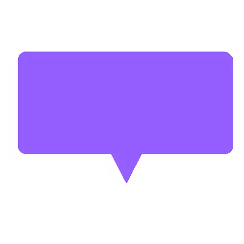 Purple Fire Speech Bubble GIF