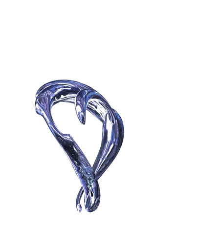 Purple Fish-Shaped Object Sticker