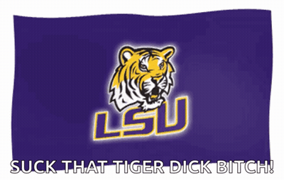 Purple Flag With Tiger Suck That Tiger Dick Bitch GIF