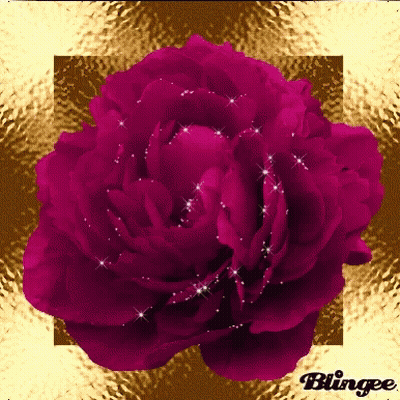Purple Flower Blingee GIF