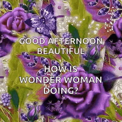 Purple Flowers Good Afternoon Beautiful GIF