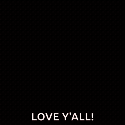 Purple Flowers Saying Love Y'all GIF