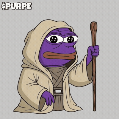Purple Frog In Robe May The 4Th Be With GIF