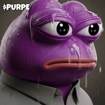 Purple Frog Sweating With Text Purpe GIF