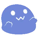 Purple Ghost Pixel Art Sticker
