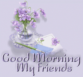 Purple Good Morning My Friend GIF