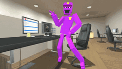 Purple Guy Dancing In The Office William Afton  GIF