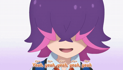 Purple Hair Cartoon Yeah Yeah Yeah Yeah Yeah GIF