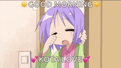 Purple Hair Girl Crying Good Morning Kota Love GIF