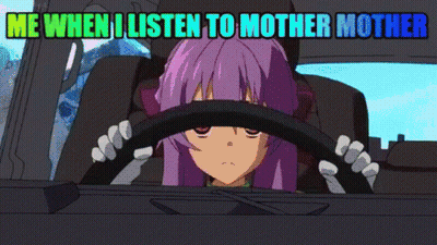 Purple Hair Girl Driving Car Me When I Listen To Mother Mother GIF