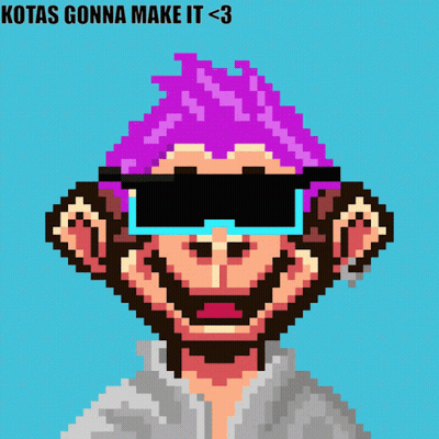 Purple Hair Monkey Sunglasses Kotas Gonna Make It GIF