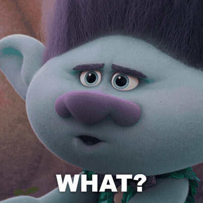 Purple Hair Troll Saying What GIF