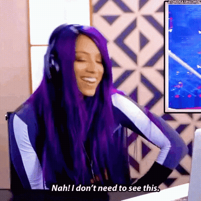 Purple Hair Woman Headphones Nah Don't See This GIF