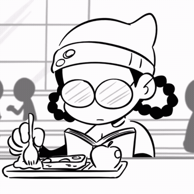 Purple-Haired Girl Surrounded Food I Don't Need It GIF