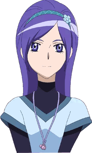 Purple Haired Girl With Necklace And Headband Sticker
