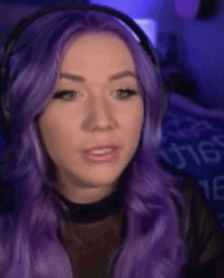 Purple Haired Streamer Nevermind GIF