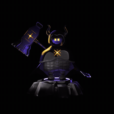 Purple Hammer On Rock GIF