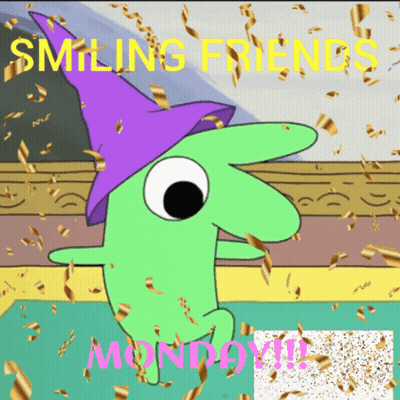 Purple Hat Cartoon Character Saying Smiling Friends GIF