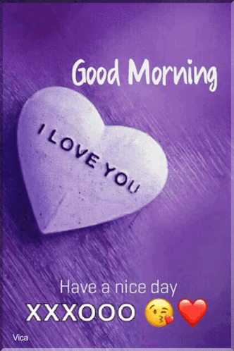 Purple Heart Saying I Love You GIF