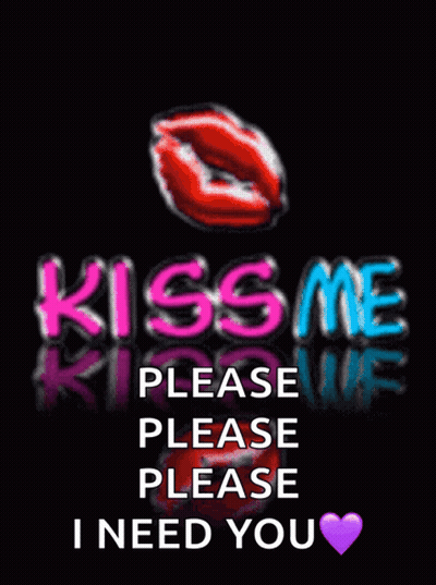 Purple Heart Saying Love Me Please GIF