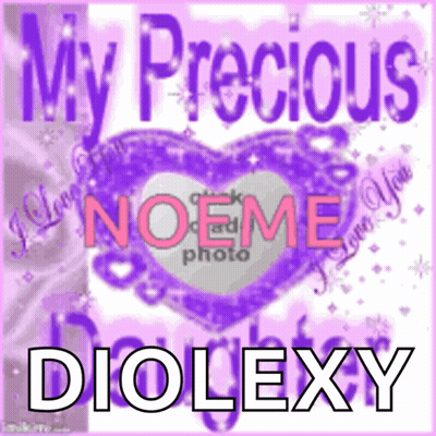 Purple Heart Saying My Precious Noeme Photo Diolexy GIF