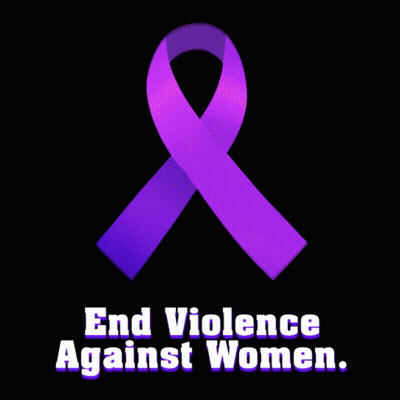 Purple Heart Saying V Day End Violence Against Women GIF