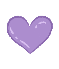Purple Heart Sticker GIF