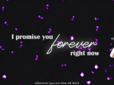 Purple Heart With I Promise You Forever Right Now GIF