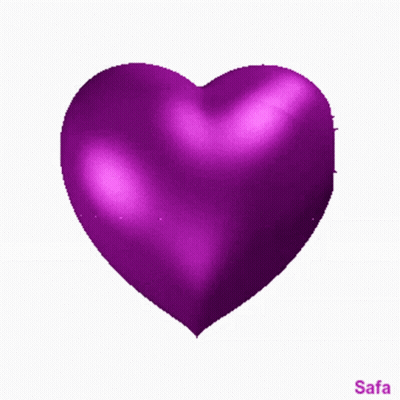 Purple Heart With Name Safa GIF