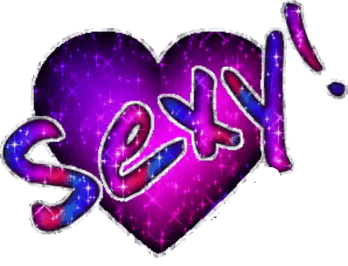 Purple Heart With Sexy Text Sticker