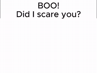 Purple Hooded Character Saying Boo Did I Scare You GIF