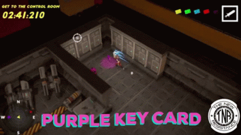 Purple Key Card Displayed In Game GIF