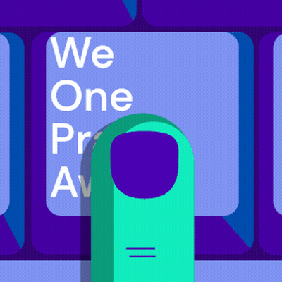 Purple Keyboard With We One Pr Av