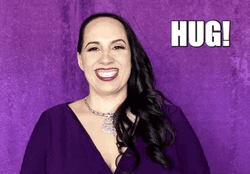 Purple Lady Self Hug Meme  GIF