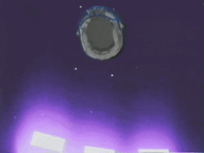 Purple Light Coming Out Of Hole In Ground GIF