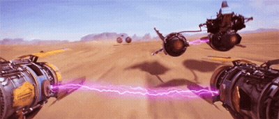 Purple Lightning Bolt From Jet GIF