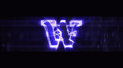 Purple Lightning Bolt On Dark Background GIF