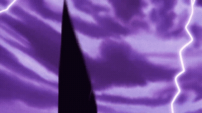 Purple Lightning Bolt On Purple Sky GIF