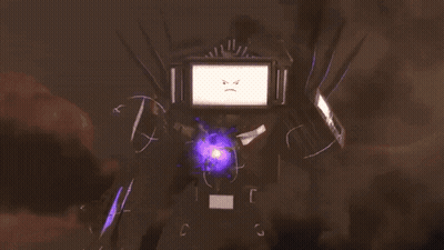 Purple Lightning Strikes In The Dark Sky GIF