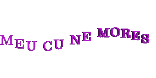 Purple Meu Cu Ne Mores Logo Sticker
