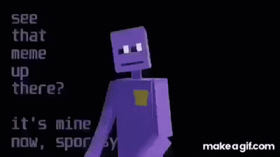 Purple Minecraft Character Holding Disneyland Ticket GIF