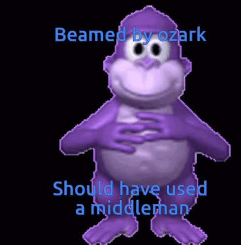 Purple Monkey Beamed By Ozark GIF