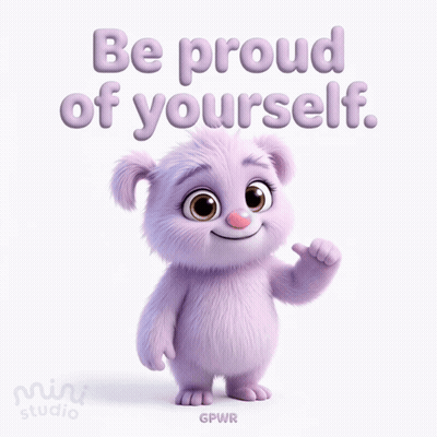 Purple Monster Be Proud Of Yourself GIF