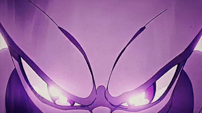Purple Monster Close Up With Glowing Eyes GIF
