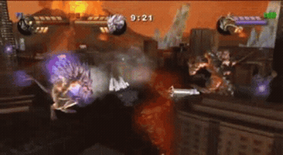 Purple Monster Coming Out Of Computer Screen GIF