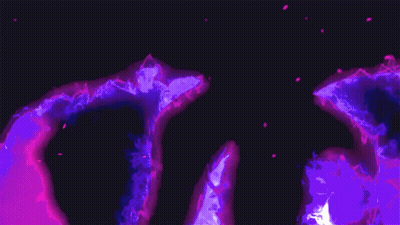 Purple Monster Drawing With Face GIF